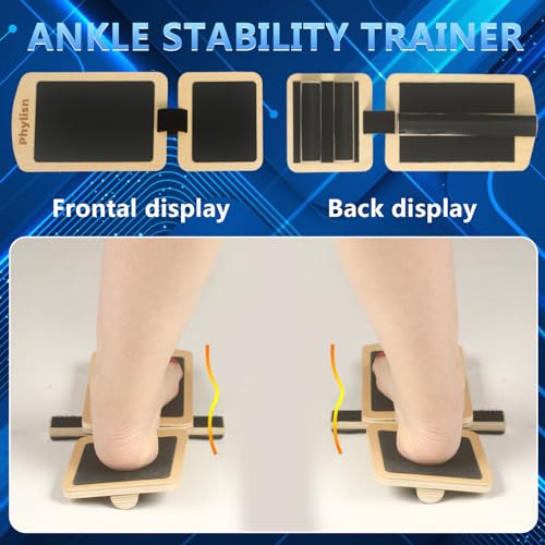 Ankle Foot Strengthener Exerciser Balance Board for Sprained Ankle,Foot Balance Stability Training,Plantar Fasciitis with Instruction & Video by Phylisn - Used condition - Image 7