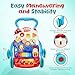 YOLAY Baby Walker Push with Wheels, Sit-to-Stand Walker for Baby Boy and Girl 6-12 Months with Detachable Play Panel, Stable Handle, Early Learning Activity for Kids - Blue
