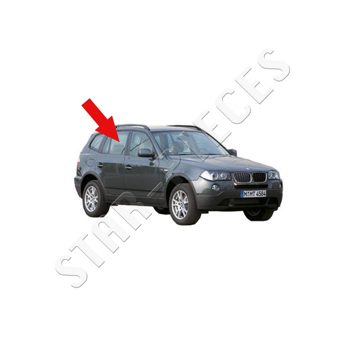 STARKIT PERFORMANCE Alzacristallo compatibile per BMW X3 E83 (2003-2010) ALZAVETRO POSTERIORE DESTRO (posteriore passeggero) 51353448252