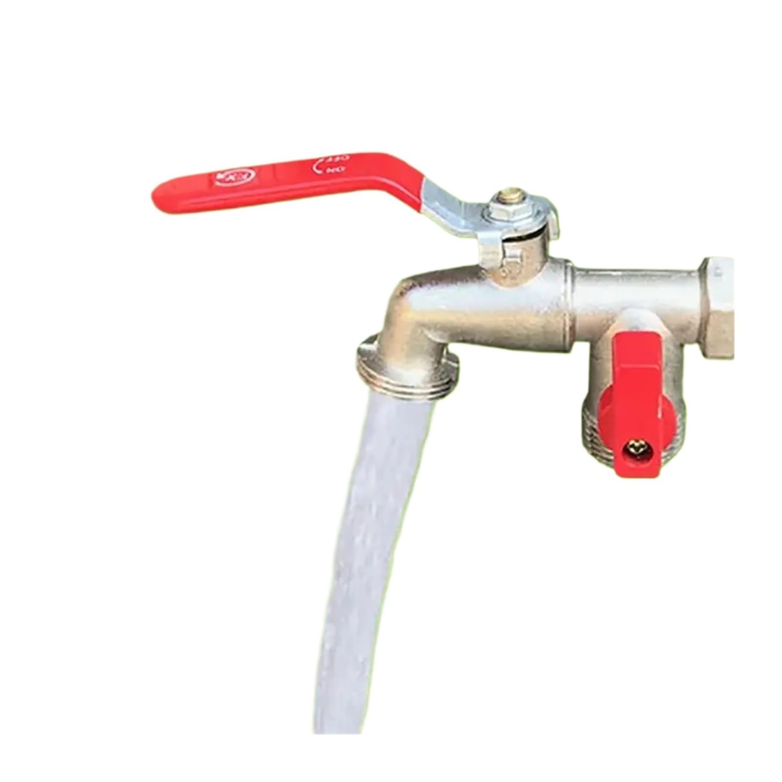 Generico Rubinetto dell'acqua Rubinetto dell'acqua in lega di zinco 3/4 "esterno e 1/2" interno utilizzato Maniglia a leva di facile accensione/spegnimento Rubinetti di alimentazione dell'irrigazione