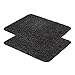 Produktbild ASTRA Fußmatte innen waschbar 2er Set 60x75 cm - Schmutzfangmatte Sauberlaufmatte - Fußabstreifer Baumwolle  Entra saugstark  rutschfeste Matte schwarz