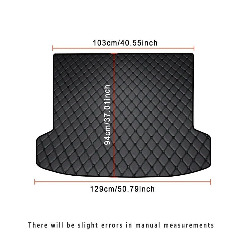 Tapis de coffre voiture imperméable et robuste couleur noir