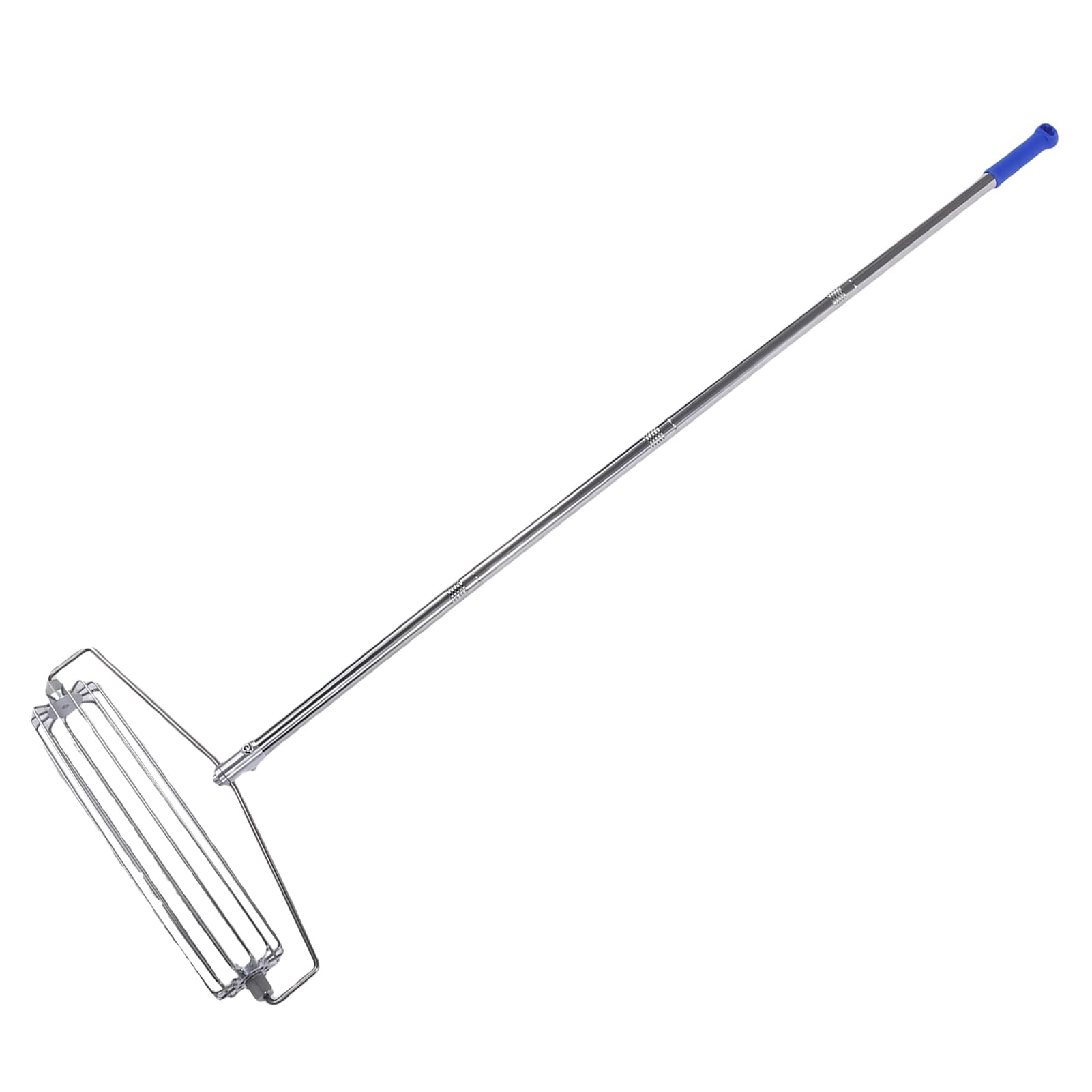 Rengue Rastrillo para Pulgas de , Rastrillo de Rodillos de Acero Inoxidable 304 para una Fácil Recolección de Desechos, Ergonómico y Diseño Duradero para Pistas Deportivas y de Playa