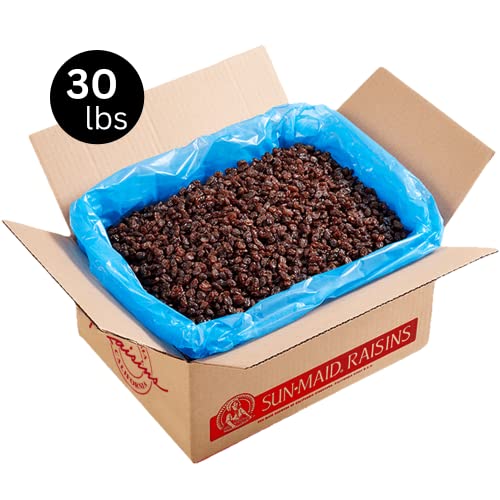 Image of Sun-Maid California Sun-Dried Raisins - 30 lb Box - Dried Fruit Snack for Lunches, Snacks, and Natural Sweeteners