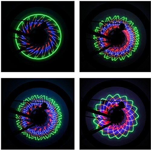Highpot 32 Pattern LED Colorful Cycling Bicycle Bike Wheel Tire Spoke Signal Light