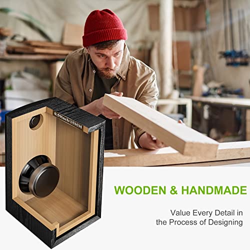 SINGING WOOD T25 Enceintes d’étagère passives à 2 Voies 60 Watts (30 W x 2) avec Support de Montage Mural préinstallé – Finition en Bois de hêtre, Paire – (Noir) - Les Beatles, Paul McCartney, John Lennon, RIngo Starr, George Harrison SINGING WOOD T25 Enceintes d'étagère passives à 2 Voies 60 Watts (30 W x 2) avec Support de Montage Mural préinstallé - Finition en Bois de hêtre, Paire - (Noir) – Image 6