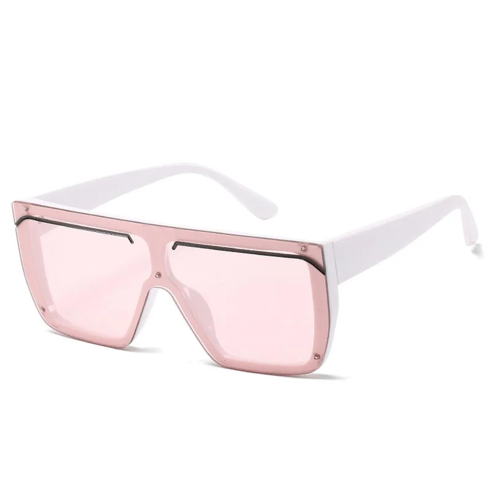 Vintage One Piece Sunglasses Woman Man Fashion Luxury Big Frame Eyeglasses Summer Traveling Uv400