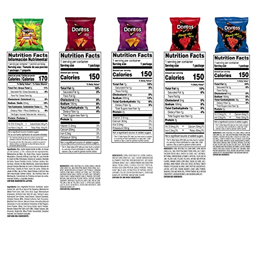 Doritos Hot & Spicy Mix Variety Pack, 1Oz Bags, (40 Pack) #TOP3