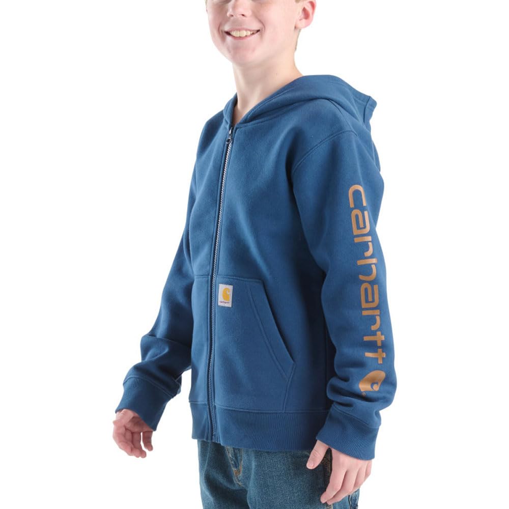 Kid's CP8675 Long-Sleeve Full-Zip Logo Sweatshirt - Boys