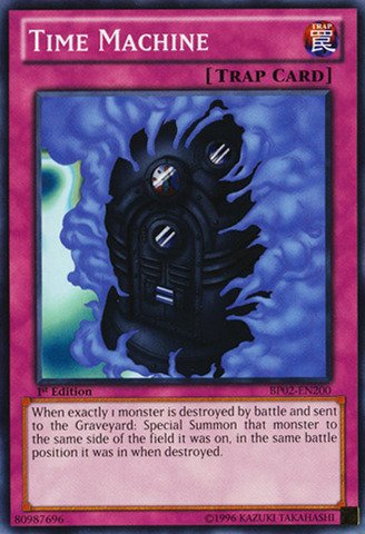 Amazon.com: YU-GI-OH! - Time Machine (BP02-EN200) - Battle Pack 2: War of  The Giants - 1st Edition