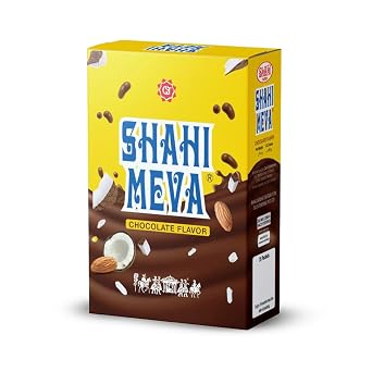 Shahi Meva Chocolate Flavor, Natural Mouth Freshener, Almonds, Dry Dates, Fennel Seeds & Cardamom Seeds Mix, 24 PCS in 1 Box Pack 02