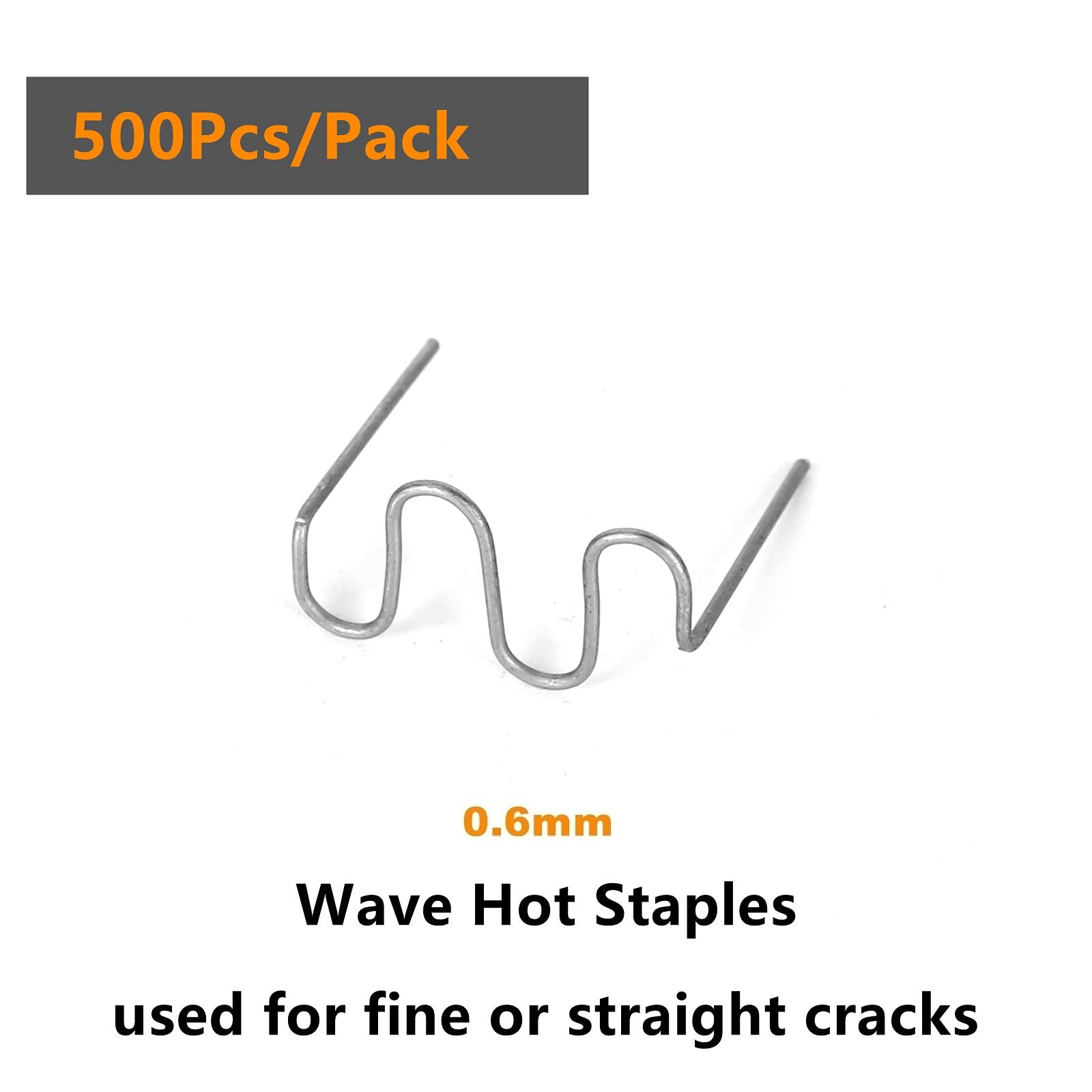 Ruimou Agrafes Soudage Pare-chocs Plastique - 500pcs Agrafes Angle Extérieur 0.6mm - Pour Réparation Auto