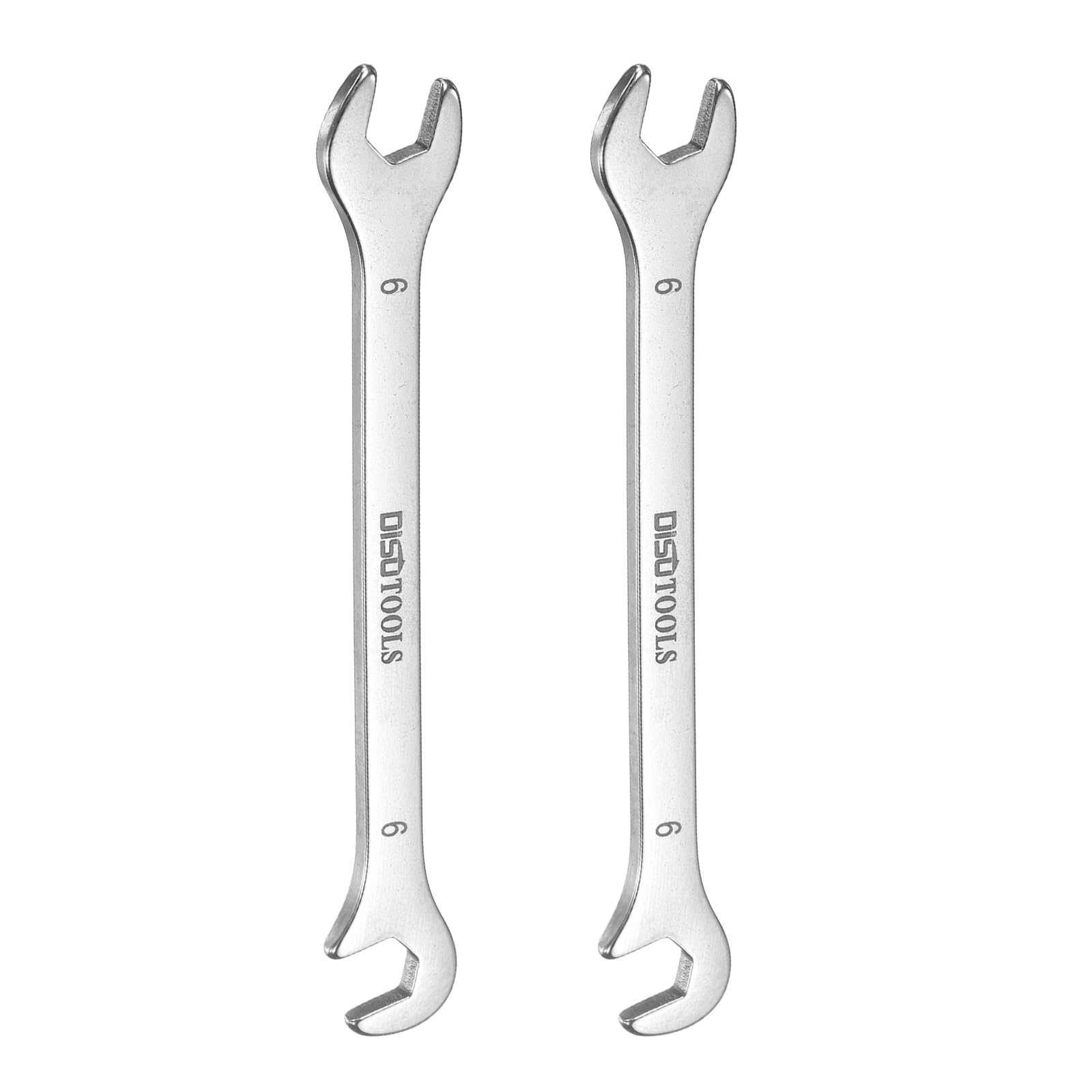 Lot De 2 Clés à Fourche Extra-Fines 10 Mm En Acier Inoxydable 30Cr13 – Angles 15° Et 75° Pour Espaces Étroits Et Réparations Auto