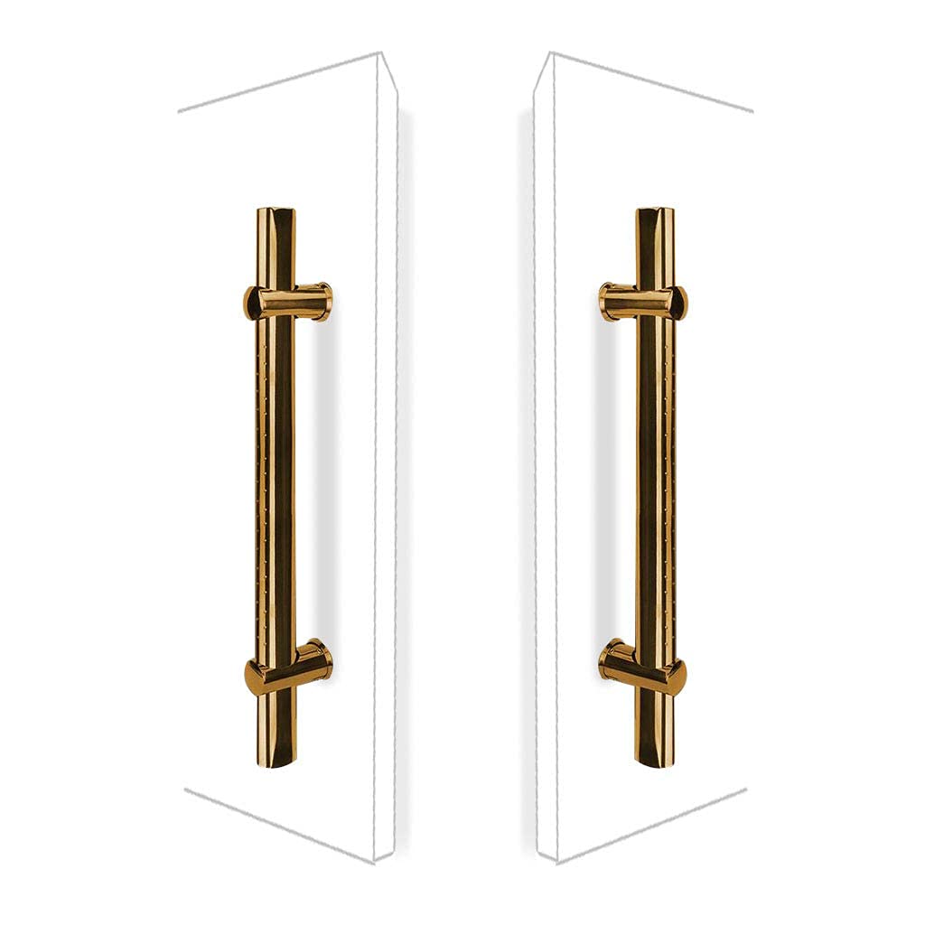 Bhgfyxbs D Black Stainless Steel Push Pull Oor Handle Rectangle H-Shape Back To Back For Soli Woo Timber Glass An Steel Oors Office Oor,-Length 23.6 In,-Length 23.6 In