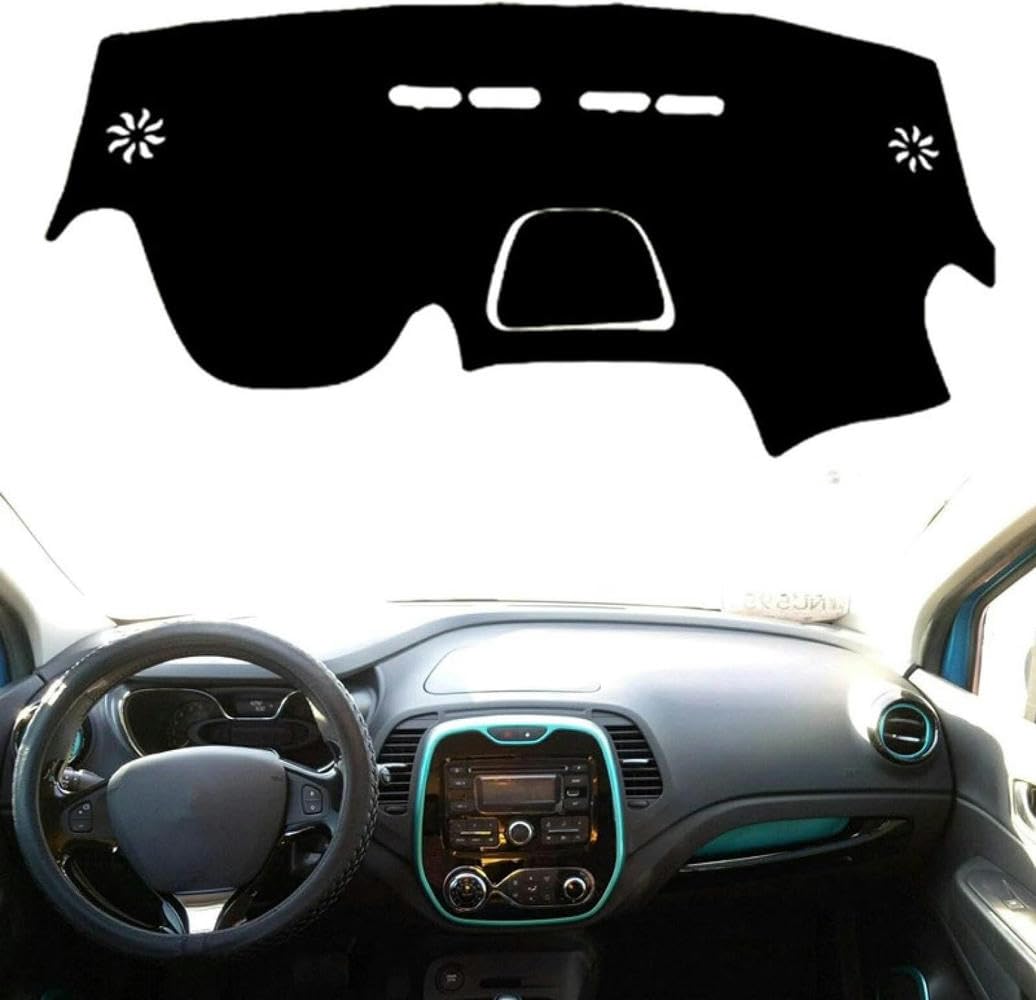 PUCHEN - Copri cruscotto auto Tappetino parasole Proteggi tappeto antiriflesso LHD - adatto per Renault adatto per Captur Kaptur 2013 2014 2015 2016 2017 2018 2019