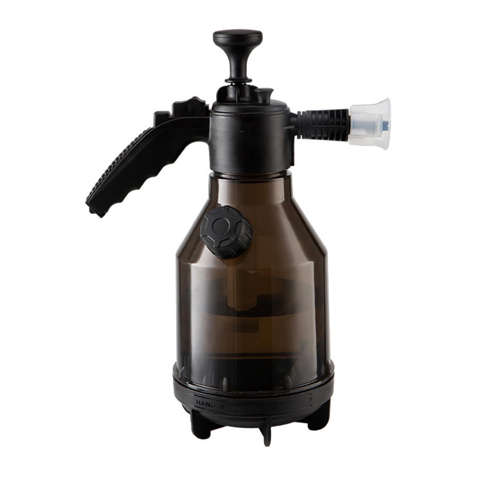 Pulverizador de Espuma Portátil de 2 litros negro, práctico para necesidades de lavado de autos