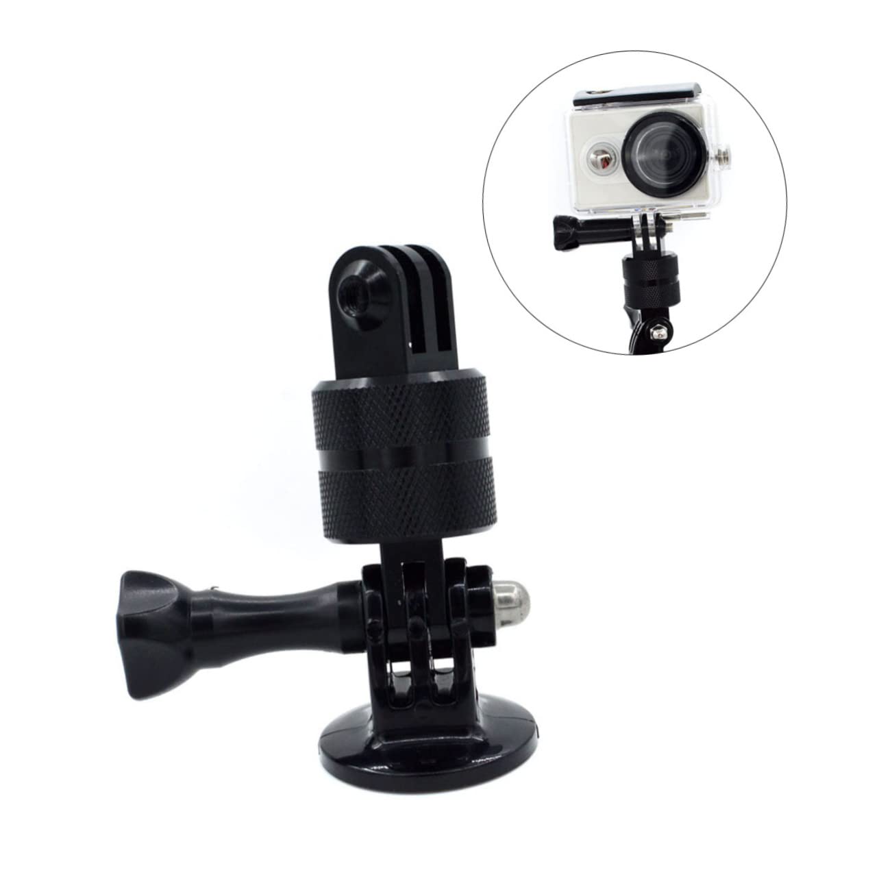 STOBOK Rotatory Arm Mount Adapter Cameras Durable Easy Installation for Bicycles Motorcycles Cars Swivel Pivot for Flexible Angles
