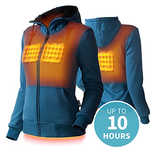 Ridge Women's Heated Hoodie - 10 hrs of Heat | With Battery & Charger | Machine Washable2