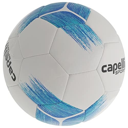 Capelli Sport Tribeca Strike Team Soccer Ball - Size 4, For Youth And Kids Soccer Players, Blue/Turquoise #TOP3