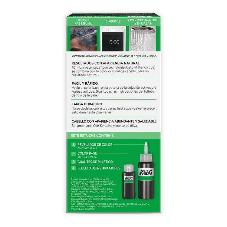 Coloración, Softlines Private Label castaño oscuro hombre Marca Just For Men (3)