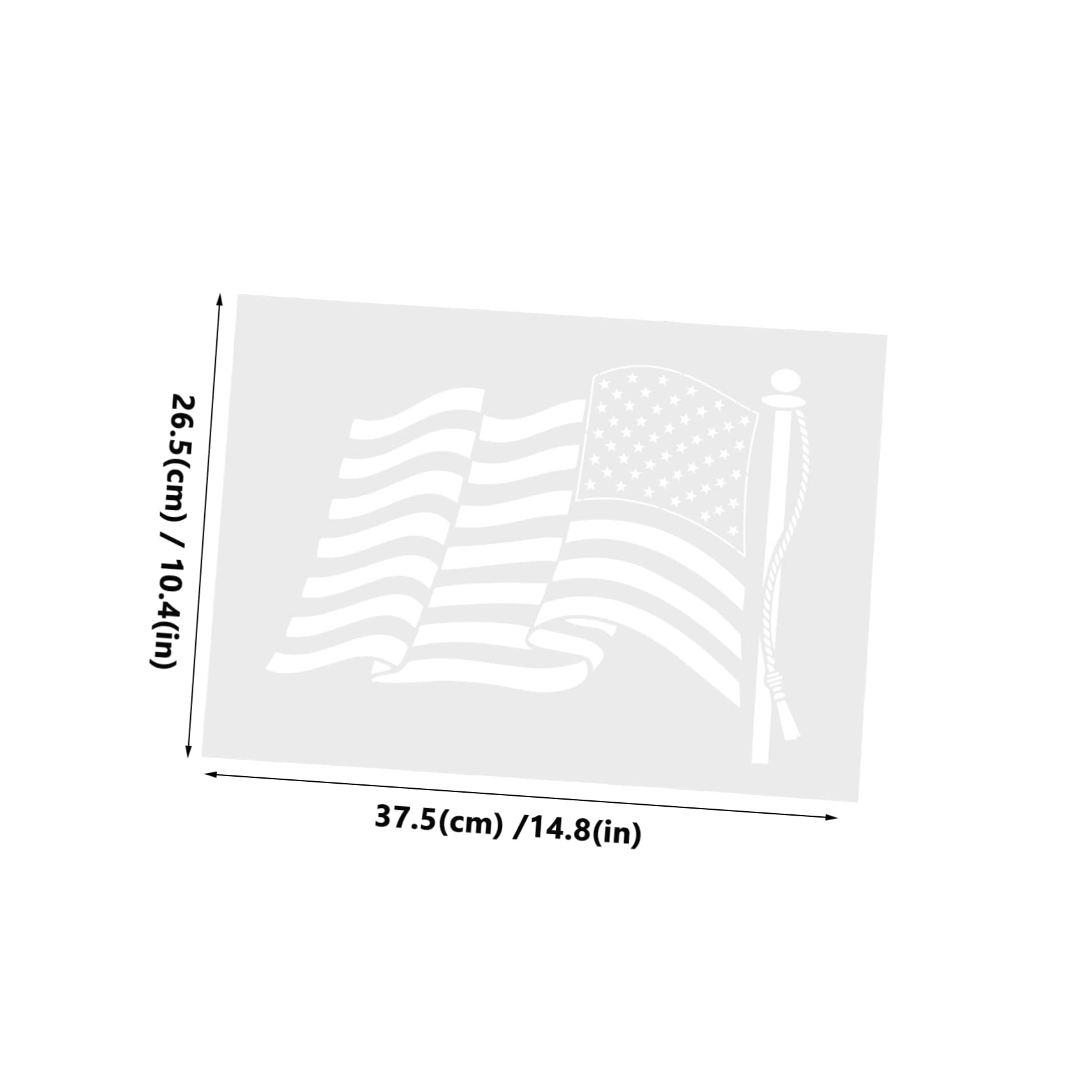 SHINEOFI 2 Set di Stencil con Numeri Grandi Modelli di Pittura Riutilizzabili per Larte Murale 5 Pezzi * 2