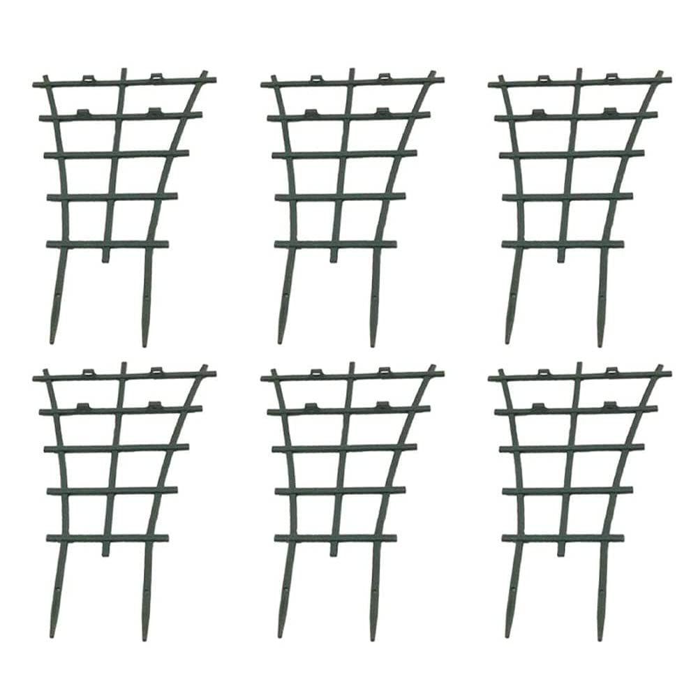 KHBNHJ 6PCS Garden Plant Climbing Trellis, Plastic Superimposed Potted Plant Support Garden Diy Mini Climbing Trellis for Potted Climbing Plants Vines