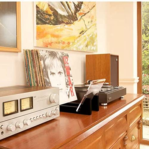 EUKKIC Lot de 2 supports de rangement pour disques vinyles – 35 cm de long – Noir - Les Beatles, Paul McCartney, John Lennon, RIngo Starr, George Harrison EUKKIC Lot de 2 supports de rangement pour disques vinyles - 35 cm de long - Noir – Image 3