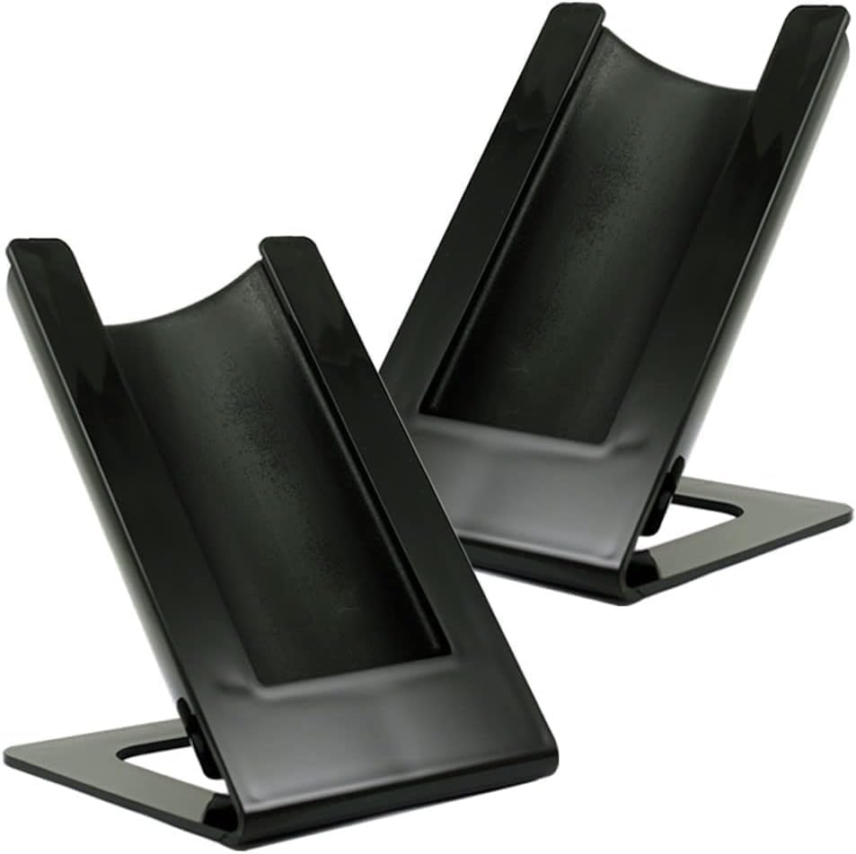 Euposia - Wine Cooler Stand - TWIN PACK No. 2 CONTACT BLACK (Black Cooler Pack) - Thermal Gelette for Standard 75 cl Bottles of Wine or Prosecco/Champagne