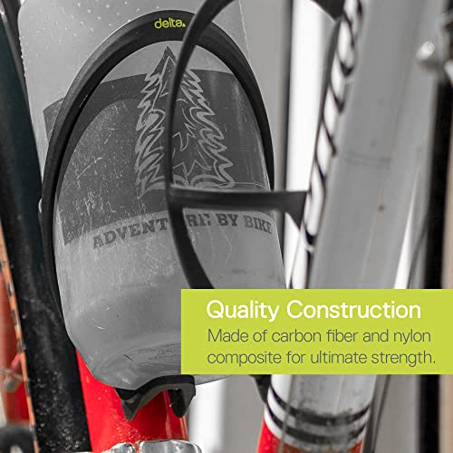 Delta Cycle & Home BT6000 Bike Water Bottle Holder For Road Bicycle, Carbylon By Delta Cycle - Ultra Lightweight Bottle Cage Holder Mount 16 Grams - Carbon Fiber & Nylon Water Bottle Holder thumb #4