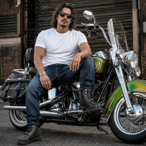 Image of Milwaukee Leather Men's Leather Lace-Up Riding Boots - Motorcycle Biker Footwear for Street & Daily Wear