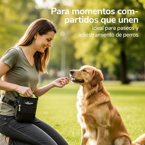 Miniatura 5 de Zenova Pets Bolsa De Golosinas Para Perros Con Cuenco De Viaje Y Clicker De Adiestramiento Para Perros Para Entrenar Aventuras Al Aire Libre Accesorios Ideales Para Perros