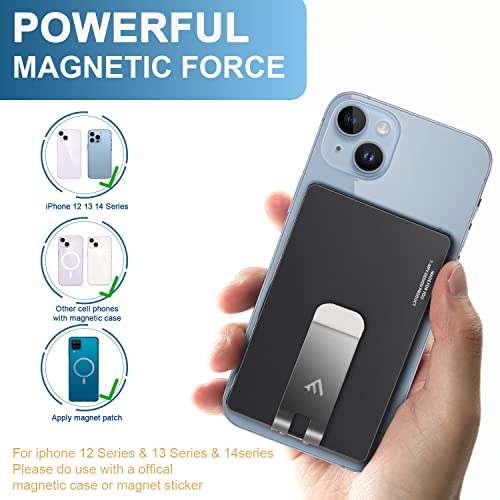 T-MFY Minimalist Magnetic Wallet for Men, Pop Up Credit Card Holder wallet with Money Clip, Aluminum Slim RFID Blocking Cash Magnet Phone Wallets4