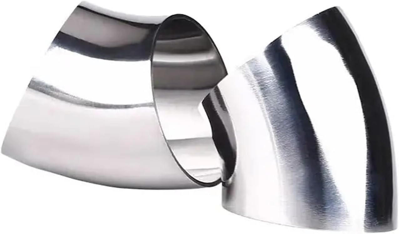 1pc O/D 16/19/25/28/32/34/38/45/51/57/60/63mm 304 Stainless Steel Weld 45 Degree Elbow Pipe Fitting(28x1.5mm)