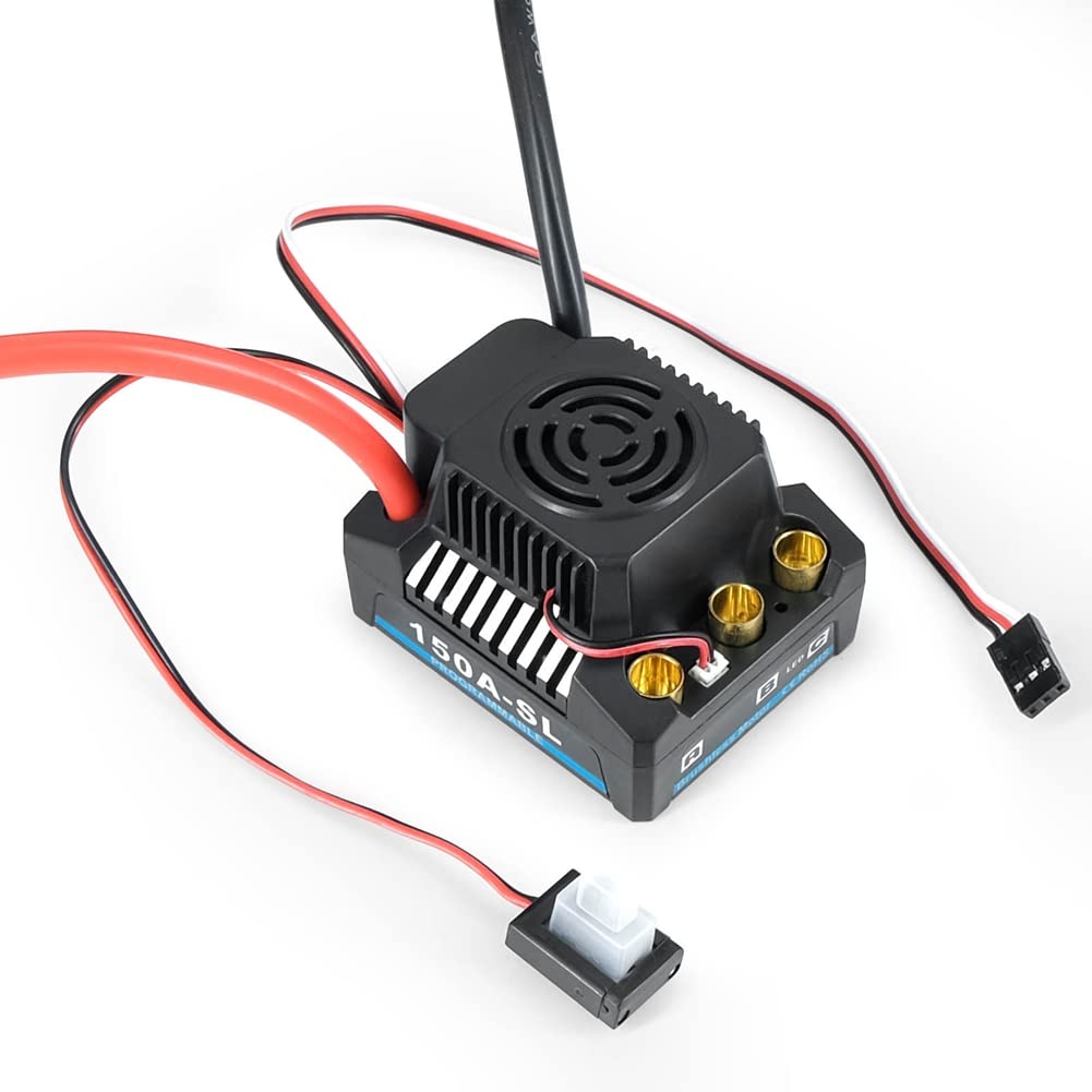 ContrôLeur de Vitesse éLectronique Sans Balais 150A (ESC) pour Voiture pour PièCes de Voiture 1/8 RC