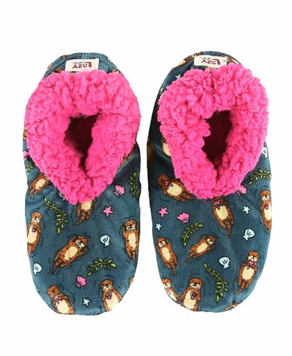 Image of Lazy One Fuzzy Feet Slippers for Women, Cute Fleece-Lined House Slippers, Cute Slipper Socks