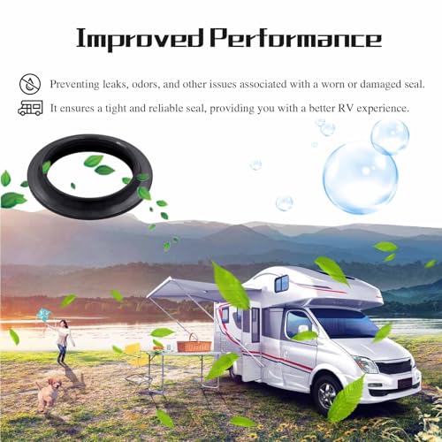 Image of RV Toilet Lip Seal 23721 Compatible with Thetford Cassette Lip Seal 110mm for C2 C3 C4 C200 C250 C400 C500 Caravan Caravan Toilet Tanks