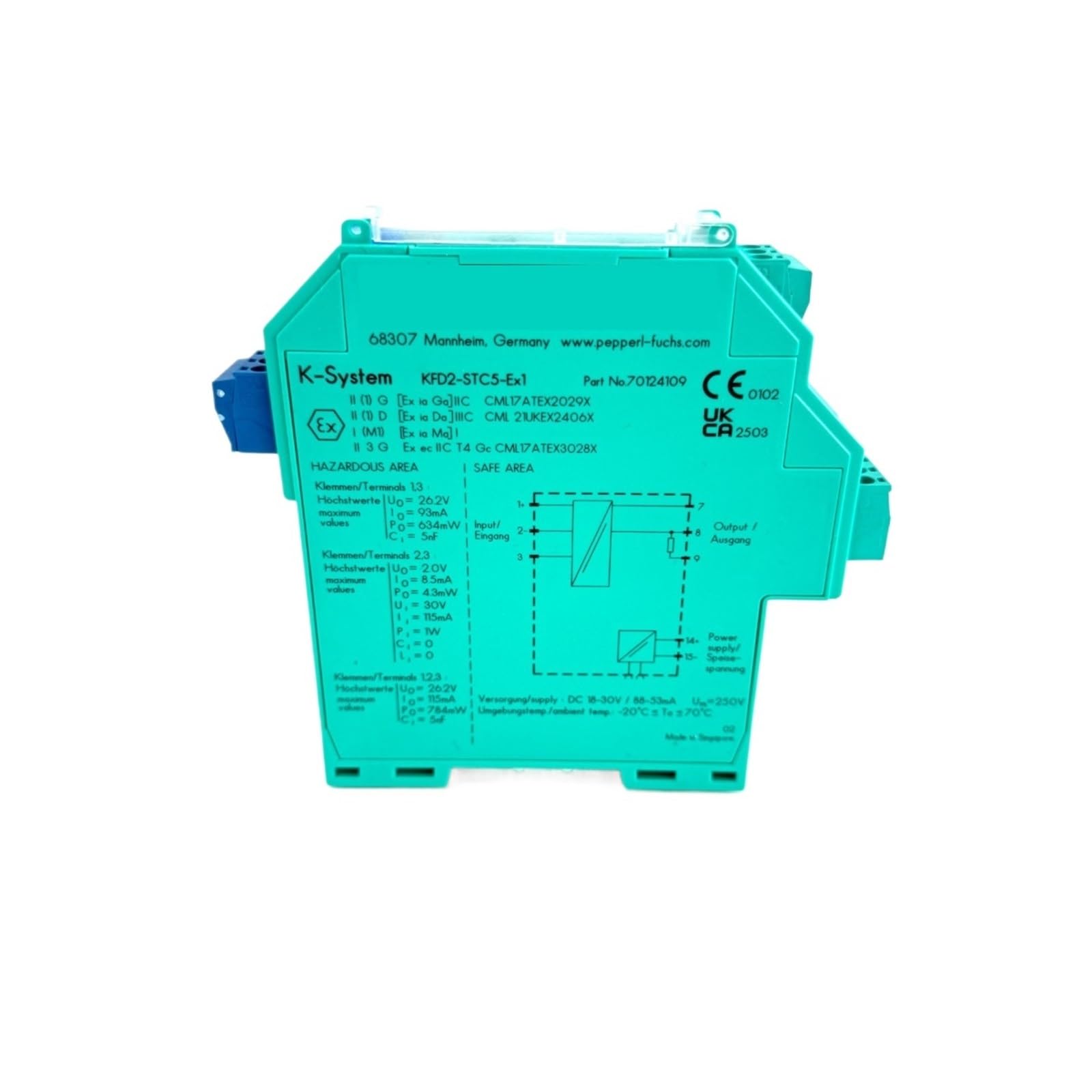 Module KFD2-SOT3-EX2 amplificateur de commutation barrière de sécurité