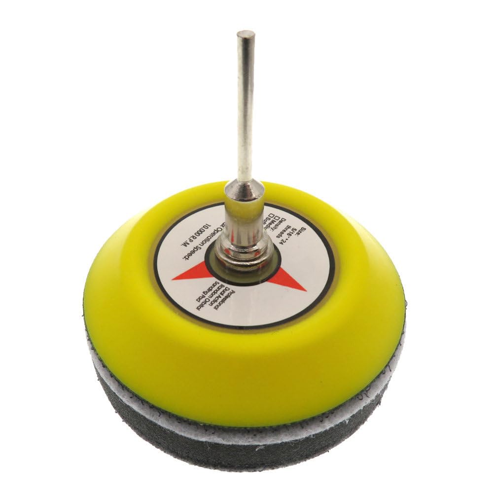 Surtido de 50 Discos de Lija húmedos y Secos, Grano 80-7000, 75 mm (3 Pulgadas) con Almohadilla de Lijado con Velcro para pulir.