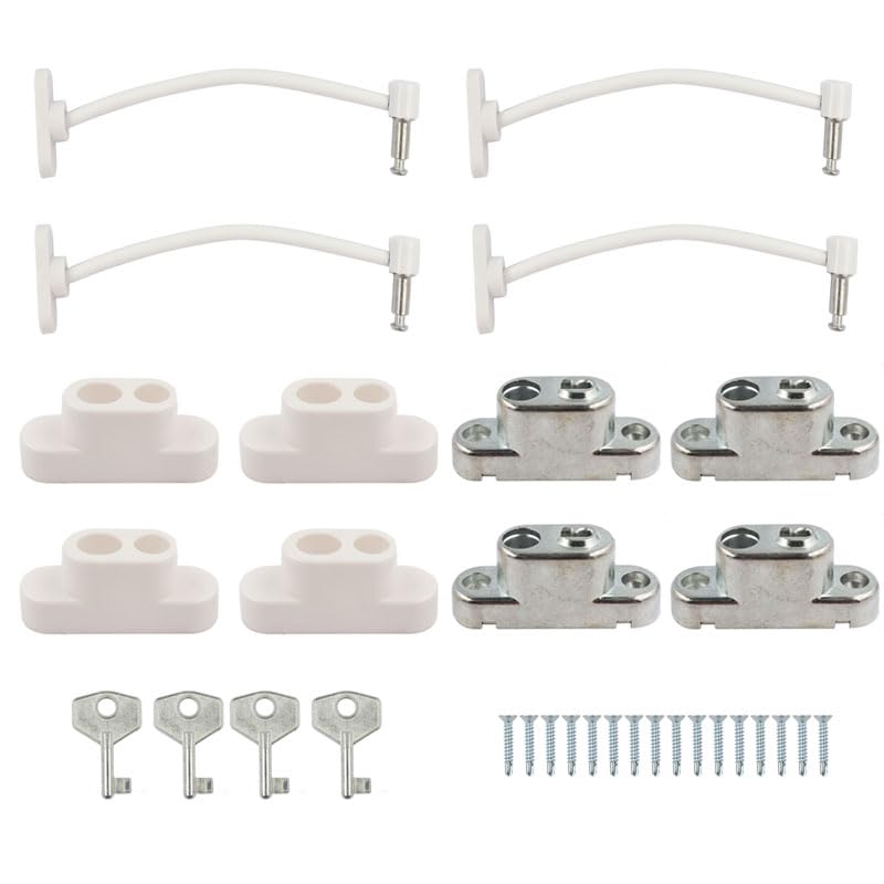 Wealsun Window Restrictor Locks Pack of 4
