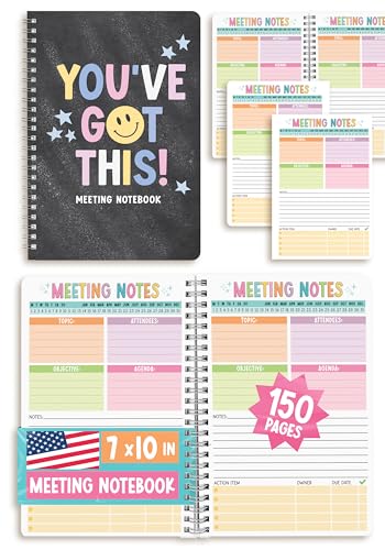 Meeting Notebook For Work Organization - Work Meeting...