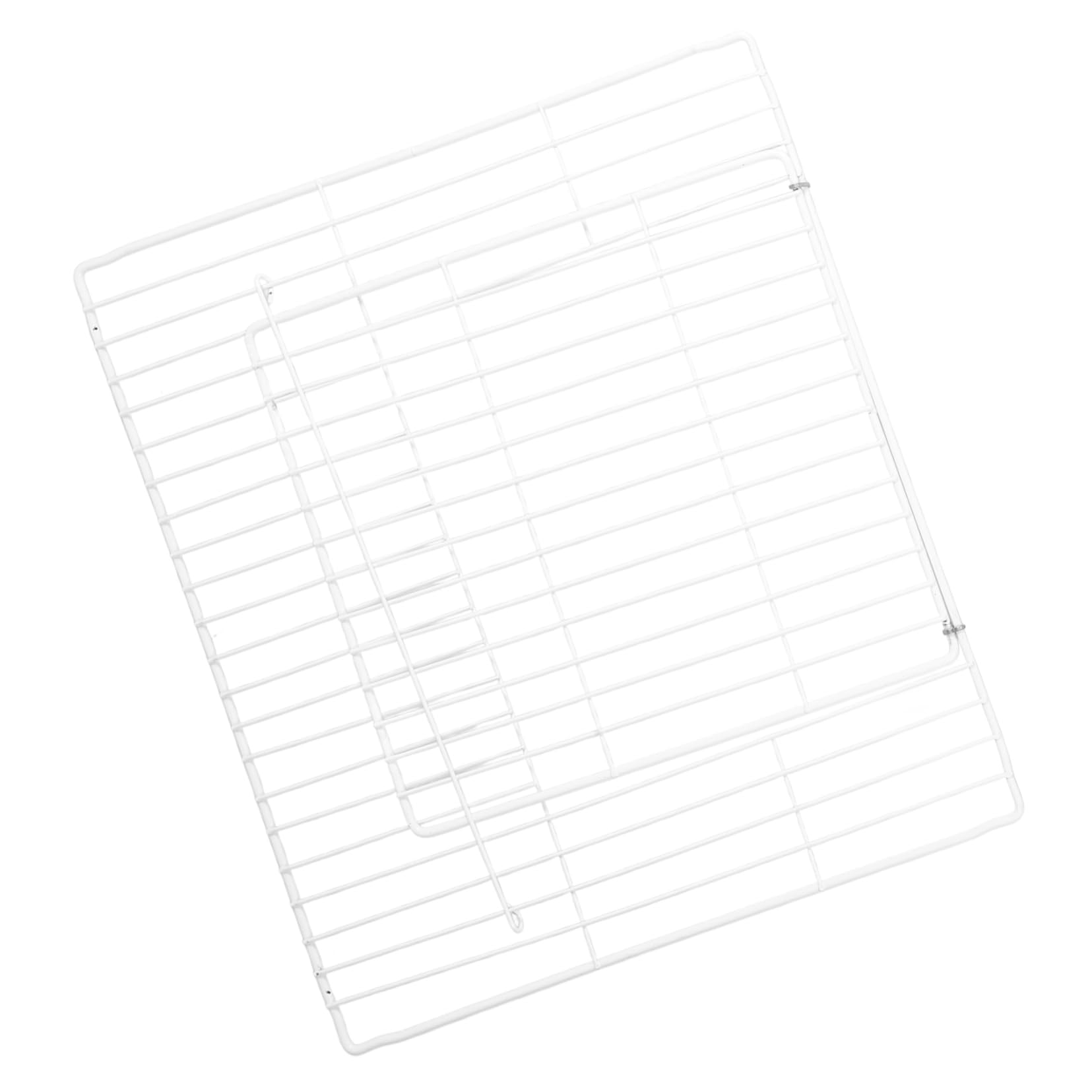 Sosoport DIY Iron Wire Pet Cage Door Dog Gate Panel Easy Install for Home Garden