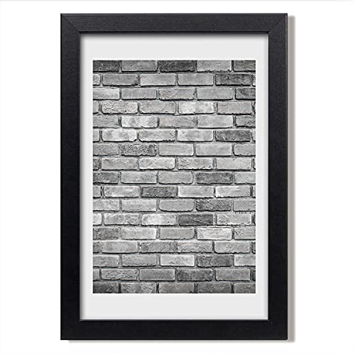 Cadre MDF photo mur de briques 20x30 cm pour votre salon