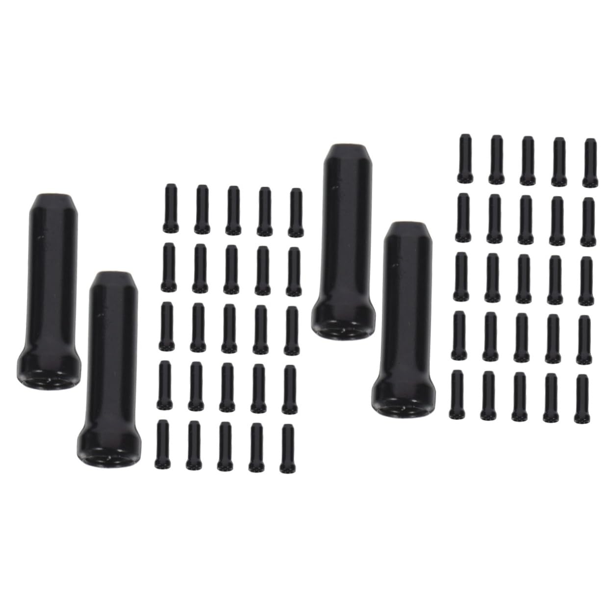 BESPORTBLE 2sets High Hardness Aluminum Alloy Bike Brake Cable End Caps Brake Cable Tail Caps Bike Accessories Prevent Scratch Easy to Install 50pcs*2