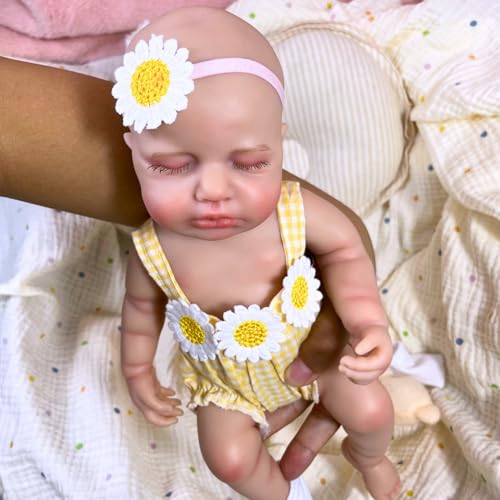 Muñeca Reborn Bebé Niña Silicona 12 Pulgadas Realista miniatura 4