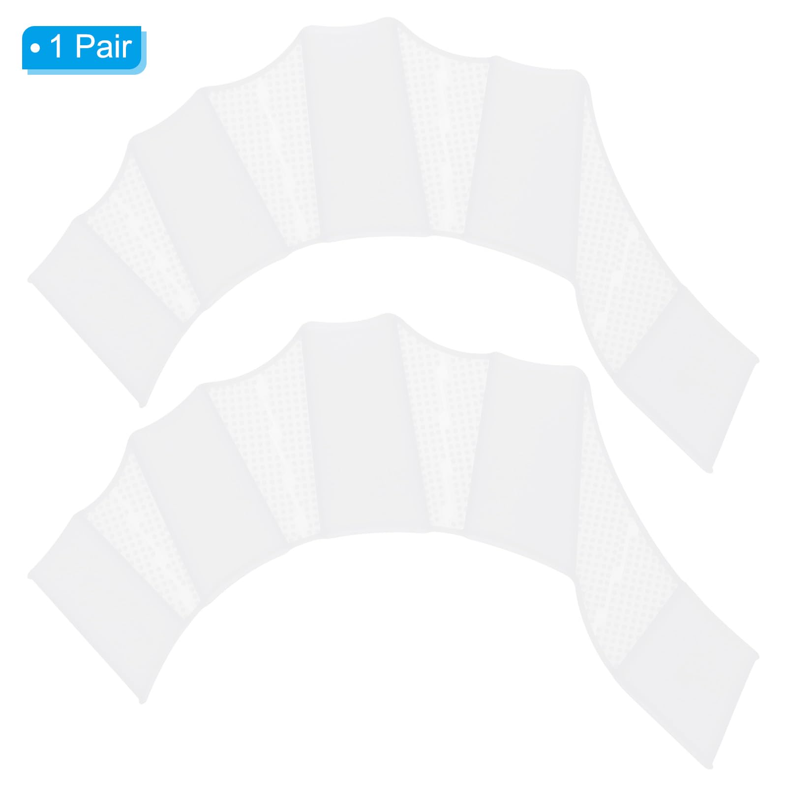PATIKIL Guantes de natación de silicona, guantes de natación con malla tipo rana, resistentes al agua, aletas de paleta para entrenamiento acuático