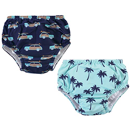 Hudson Baby Unisex Swim Diapers, Palm Trees, 18-24 Months