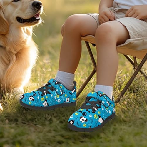 Kids Boys Girls Sports Sneakers Breathable Non Slip Strap Athletic Tennis Shoes Comfort Casual Running Shoes US 11-154