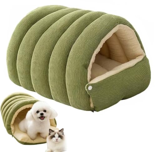 Megele Cozy Monster Cat Bed, 2025 New Cutypet Winter Cave Pet Bed, Winter Closed-Off Cat Dog Beds, Non-Slip Removable Washable