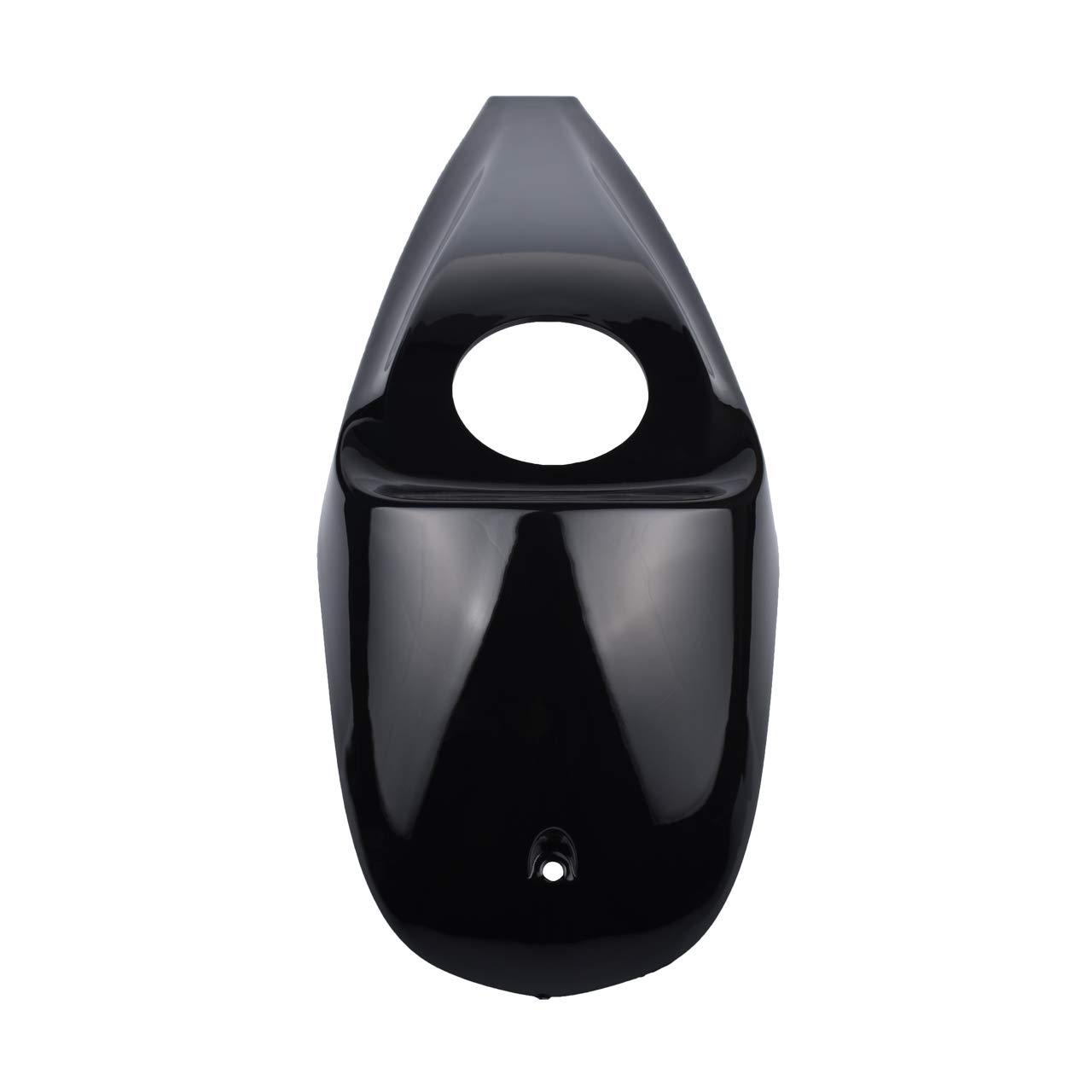 KATUR Schwarze Dekorative Kraftstofftankabdeckung Schlossabdeckung Glänzend Schwarz Kompatibel Harley Street Road Glide Zubehör 2008–2017