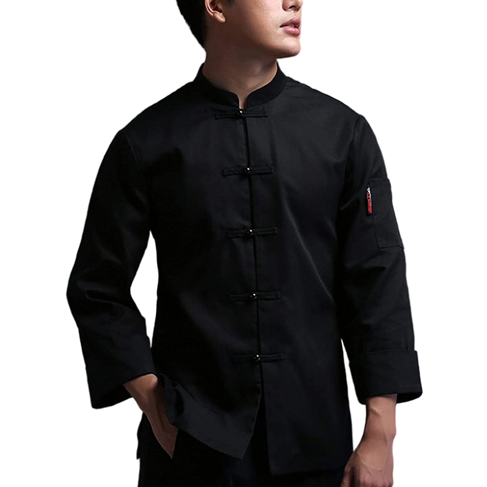 Giacca da Cuoco da Cucina per Uomo e Donna Uniforme da Cuoco Unisex Manica Lunga, Cucina da Cucina Giacche da Cuoco Ristorante Catering Camicia Mensa Ristorante Cappotto da Cuoco Servizio di Ristora